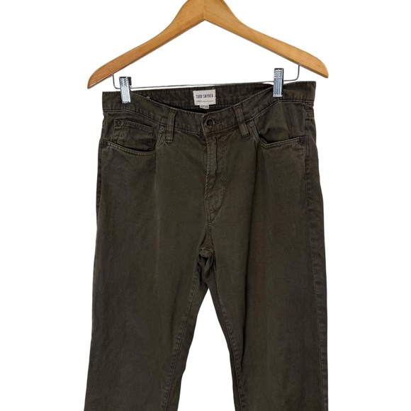 Men’s Todd Snyder Olive Slim Fit Jeans sz 30/30 - Picture 2 of 11